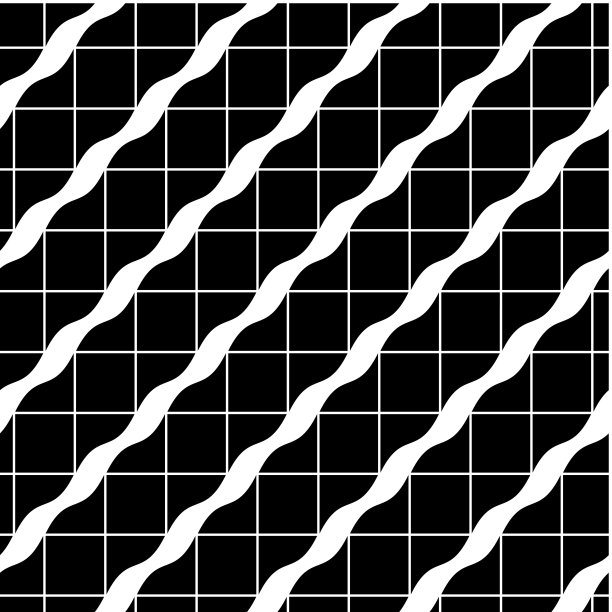 马赛克装饰无缝图案，矢量背景。图片下载