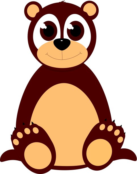 快乐的熊图片下载