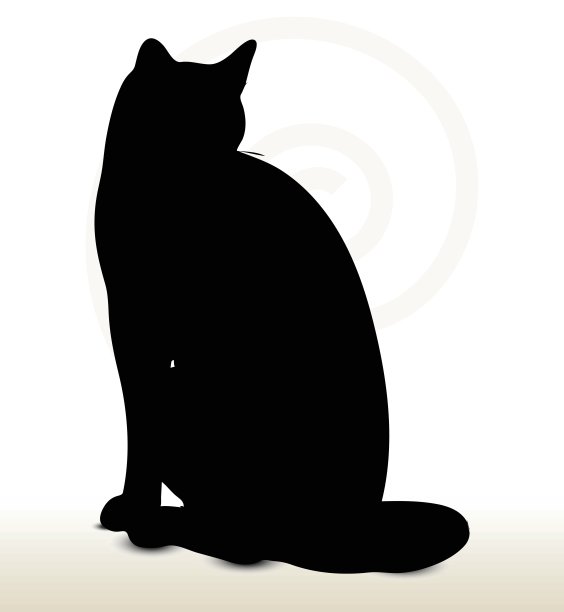 猫的轮廓图片下载