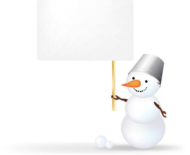 雪人的公告图片下载