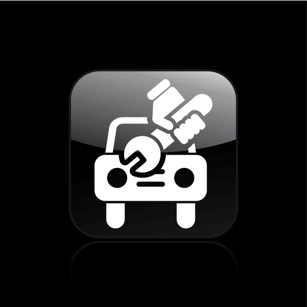 矢量插图的单一汽车维修图标图片下载