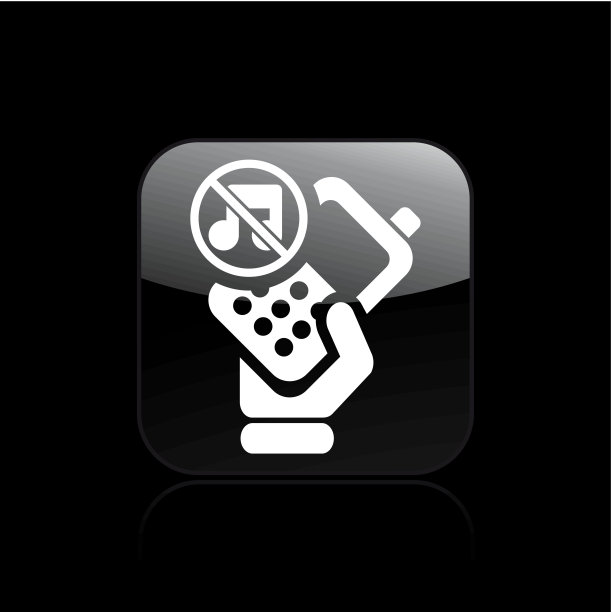 矢量插图的单一静音电话图标图片下载