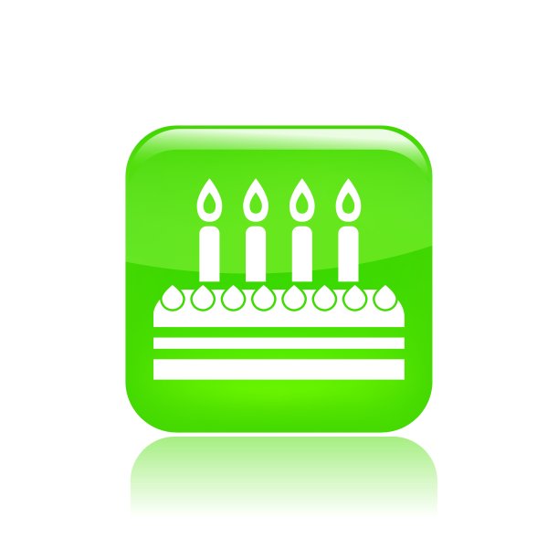 矢量插图的单一庆祝蛋糕图标图片下载