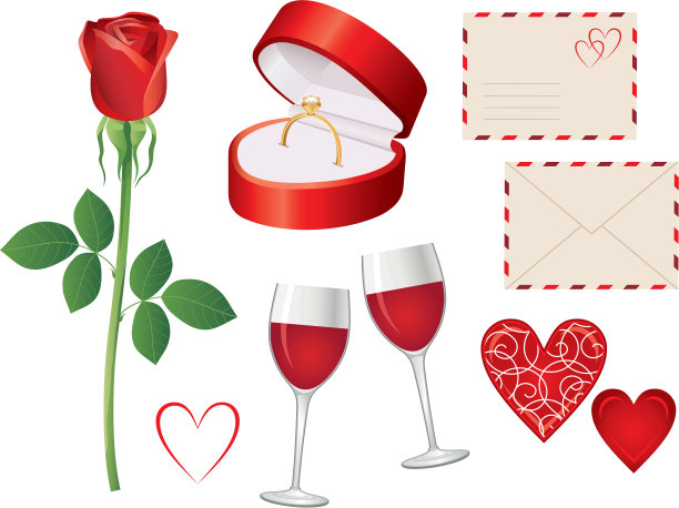 情人节图标集图片下载