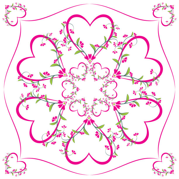 美丽的抽象插图为情人节图片下载