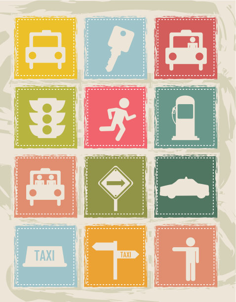 出租车的图标图片下载