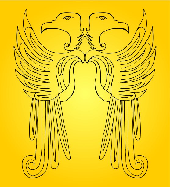 手绘翅膀矢量艺术图片下载