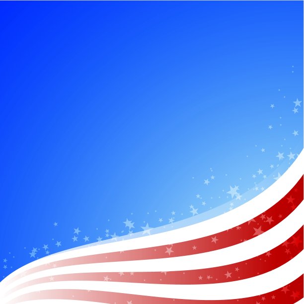 矢量背景美国国旗与光和星星图片下载