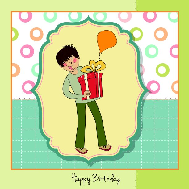 男孩生日贺卡图片下载