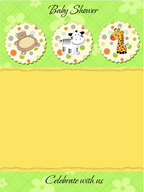 可爱宝宝送礼卡图片下载