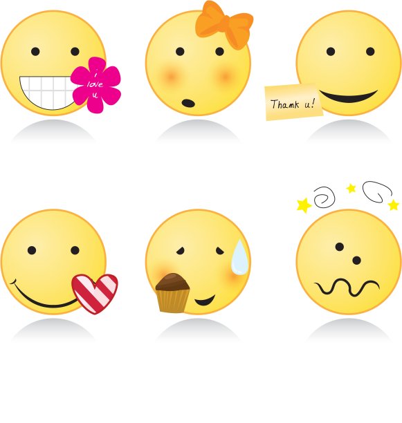 可爱的微笑图标图片下载