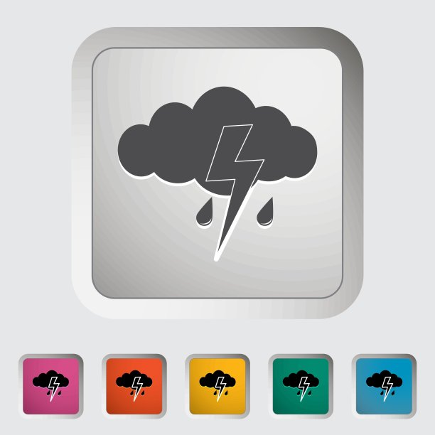 风暴图标。图片下载