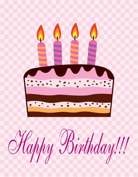 向量的生日蛋糕图片下载