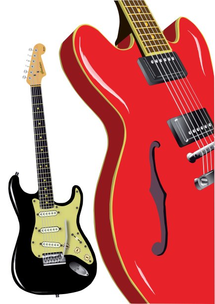 摇滚吉他。图片下载