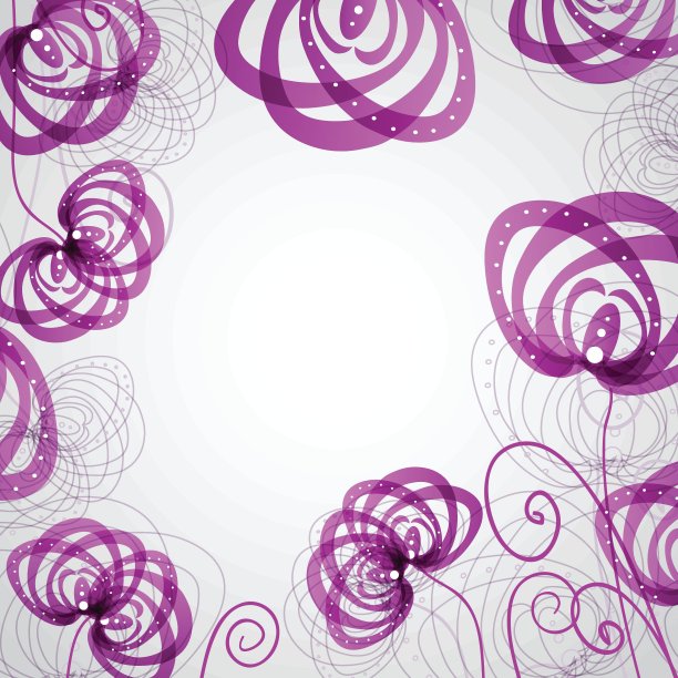 抽象的紫色花朵图片下载