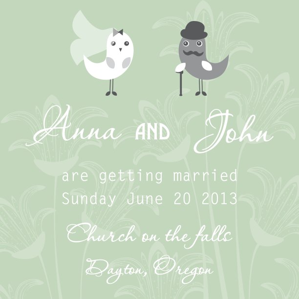 婚礼邀请卡图片下载