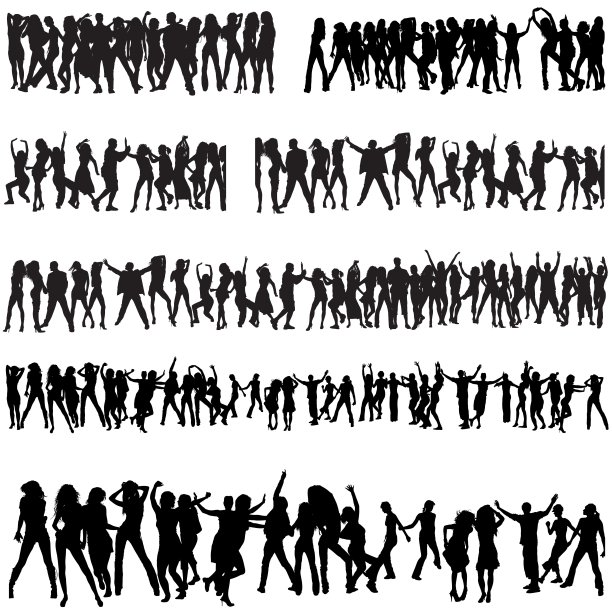 人群轮廓图片下载