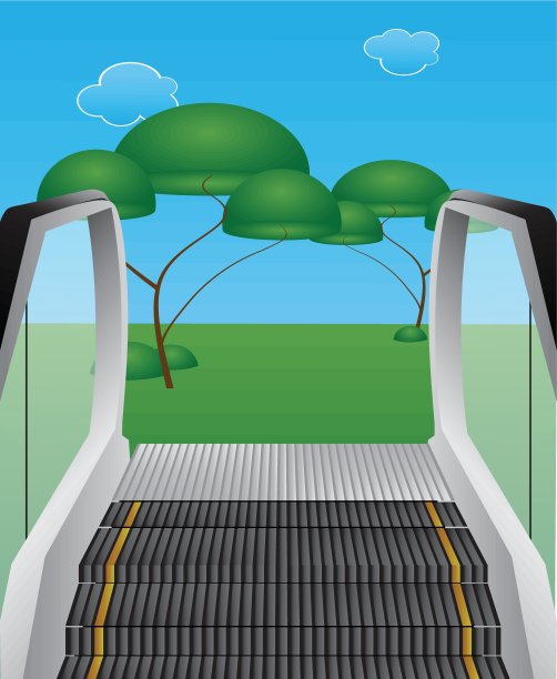 地面自动扶梯图片下载