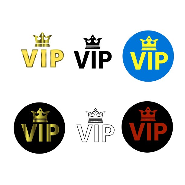 一套不同的VIP图标图片下载