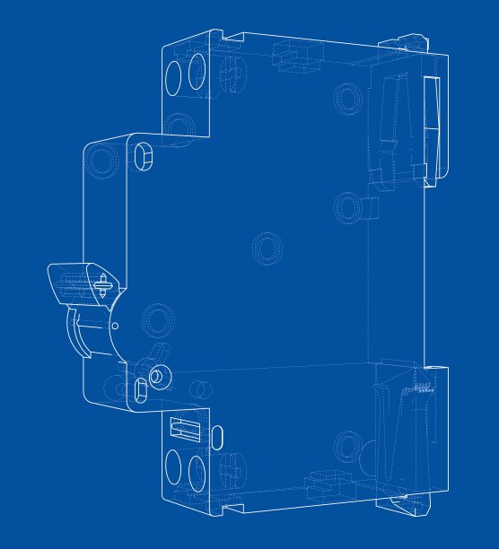 自动断路器概念。向量图片下载