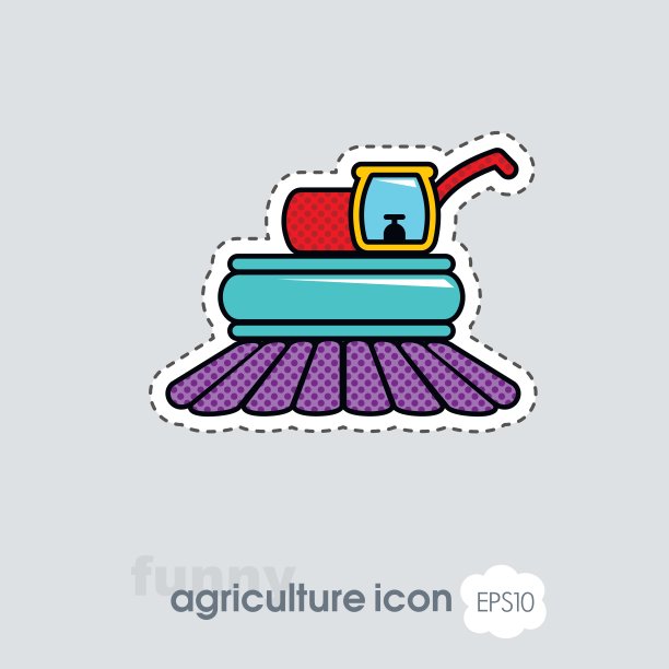 联合收割机平面图标图片下载