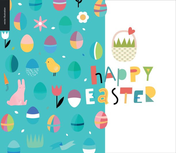 复活节字母和图案快乐图片下载