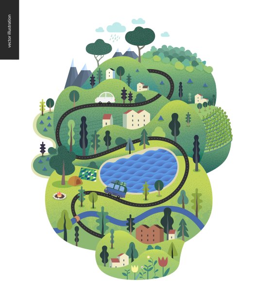 神奇的夏天的风景图片下载