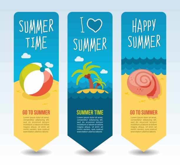 旅游和度假矢量横幅图片下载