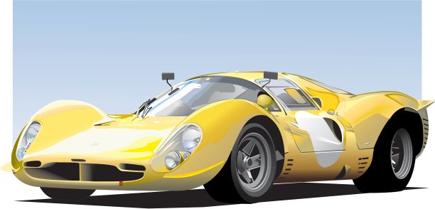 黄色跑车图片下载