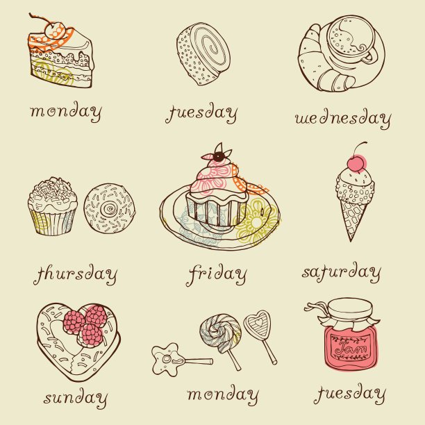 甜的甜点图片下载