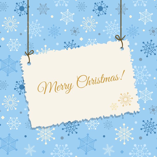 冬季复古卡片设计图片下载