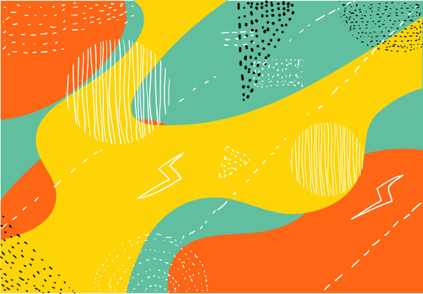 抽象几何涂鸦背景与复古图片下载