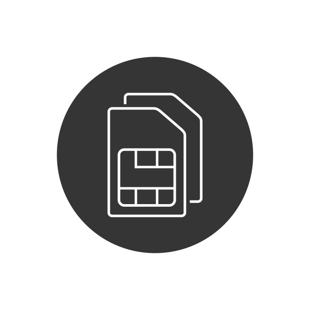 SIM卡矢量线性图标。SIM卡图标符号。SIM卡移动卡槽图标图片下载
