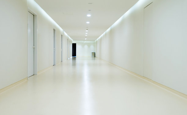 医院里空荡荡的走廊图片下载