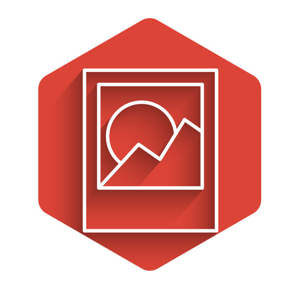 白线相框图标孤立与长图片下载