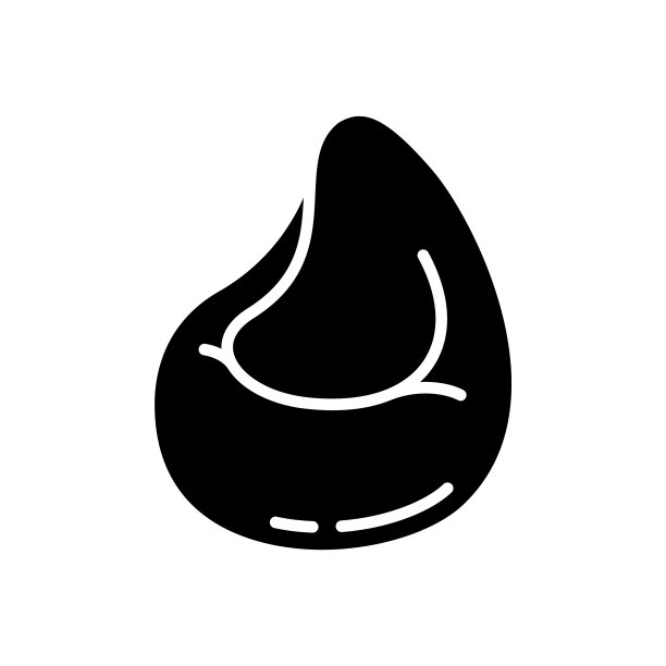 轮廓豆袋椅。轮廓图标图片下载