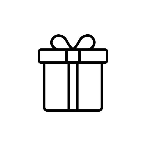 礼盒图标孤立的白色背景。矢量设计。图片下载