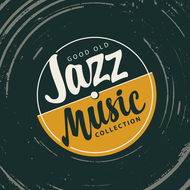 有黑胶唱片的好老爵士音乐海报图片下载