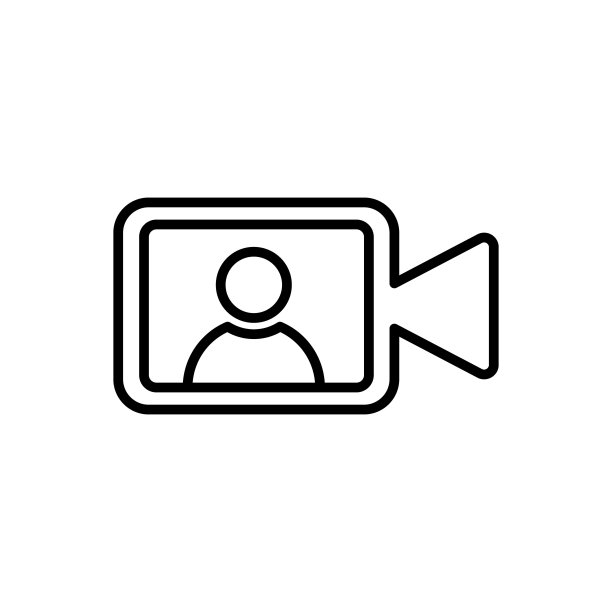 视频通话图标Logo矢量插图。视频通话图标设计矢量模板。时尚视频通话矢量图标平面设计网站，符号，标志，图标，标志，应用程序，UI。图片下载