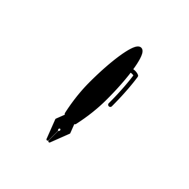 钢笔图标平面矢量模板设计流行图片下载