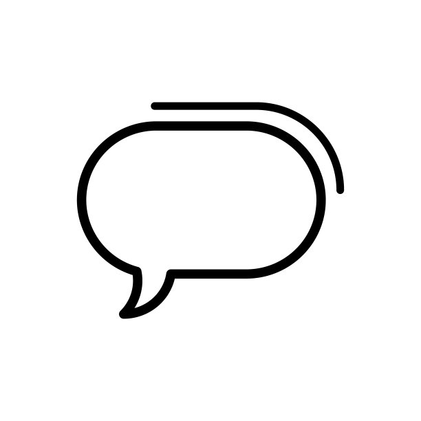 气泡语音图标平面矢量模板设计流行图片下载