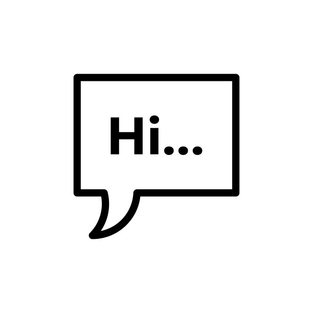 气泡语音图标平面矢量模板设计流行图片下载