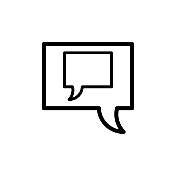 气泡语音图标平面矢量模板设计流行图片下载