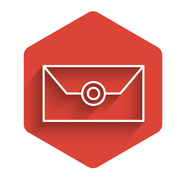 白色线信封与圣诞派对图片下载