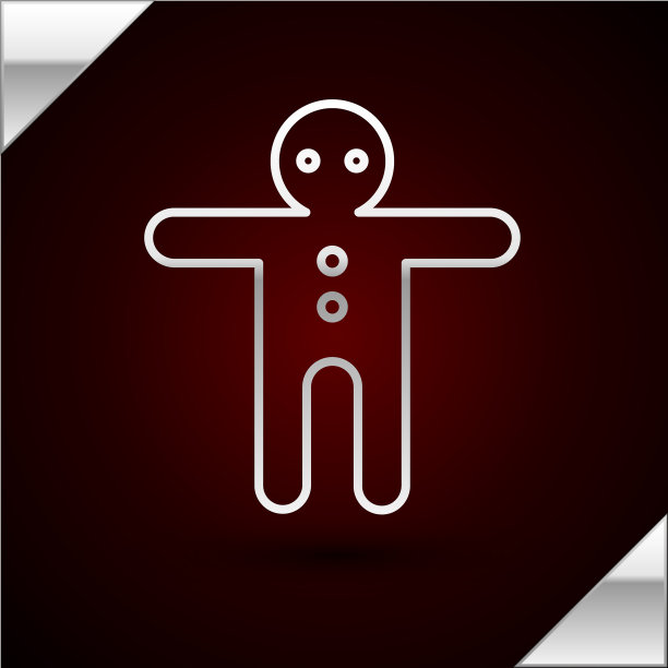 银线假日姜饼人饼干偶像图片下载