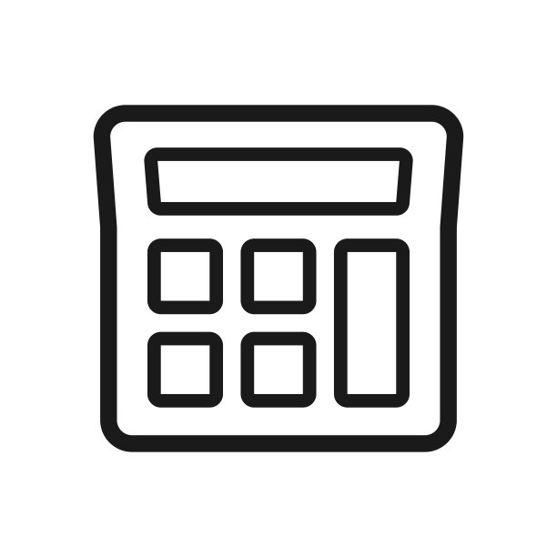 计算器图标矢量图，最佳扁平设计计算器图标图片下载