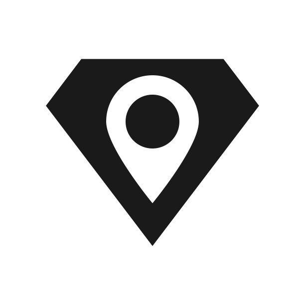 矢量钻石图标在时尚的平面设计图片下载