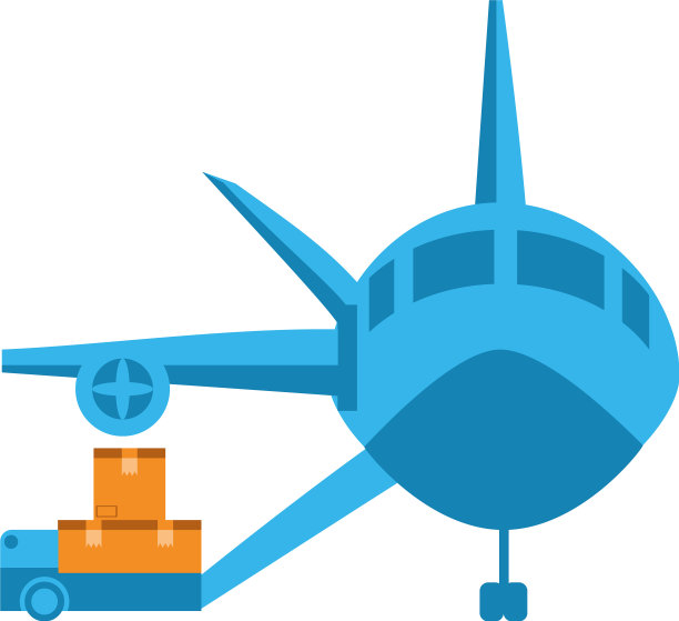 隔离投递箱、手推车和飞机图片下载