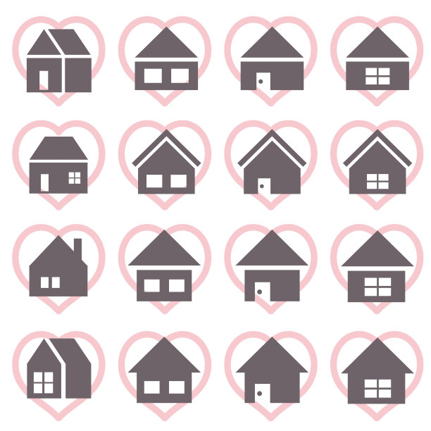 呆在家里图标16set(剪影)图片下载