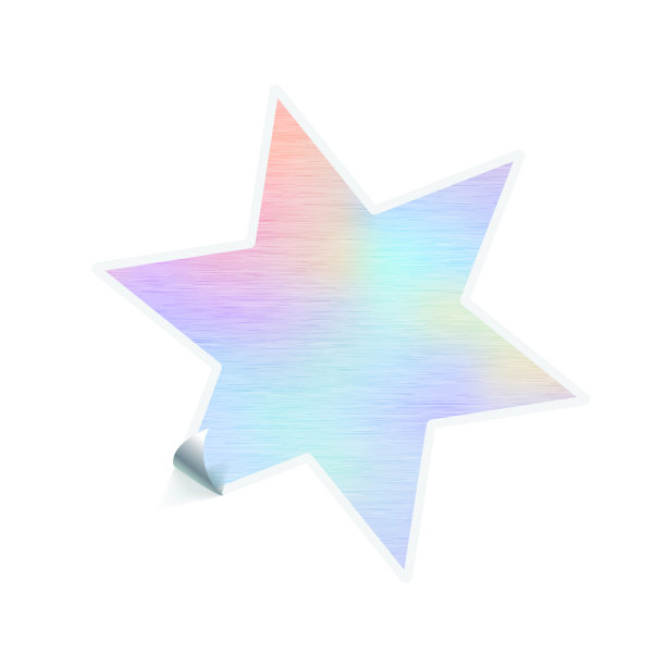 明亮时髦的贴纸在复杂的星形图片下载